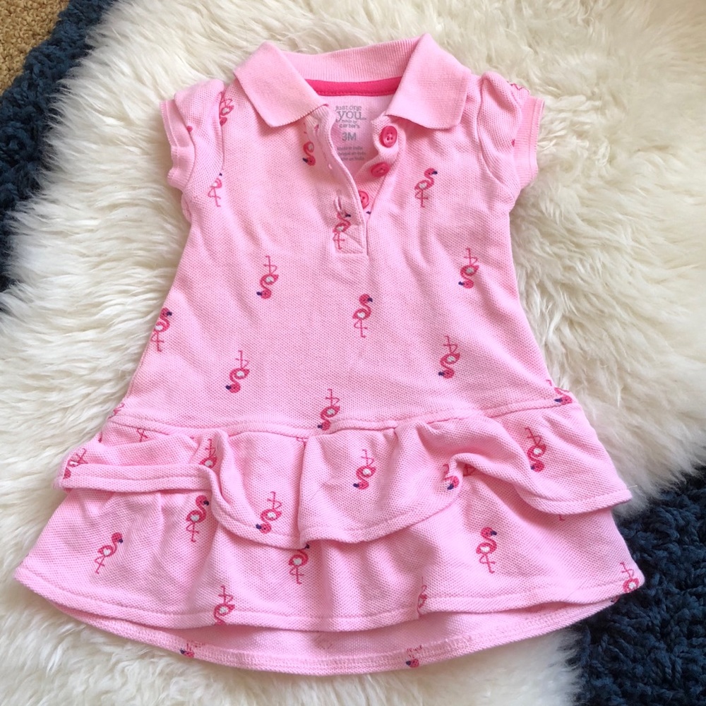 Carter’s flamingo baby polo dress